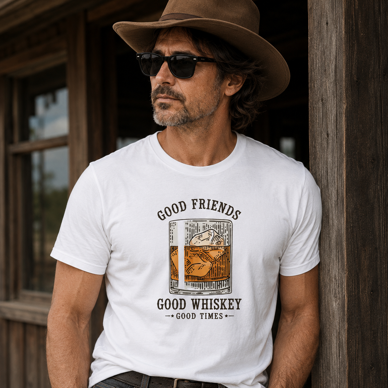 Good Friends Good Times Good Whiskey T Shirt