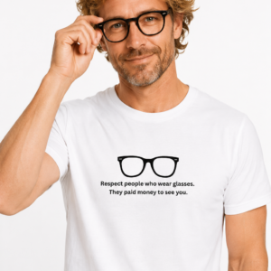 Respect People Who Wear Glasses T Shirt